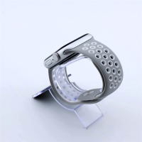 Bandmeister® Armband Silikon Pace lightgray - white für Apple Watch 42/44/45mm