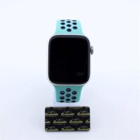Bandmeister® Armband Silikon Pace turquoise - darkblue für Apple Watch 38/40/41mm