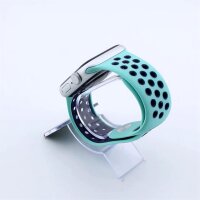 Bandmeister® Armband Silikon Pace turquoise - darkblue für Apple Watch 42/44/45mm