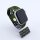 Bandmeister® Armband Silikon Pace darkgreen - black für Apple Watch 38/40/41mm