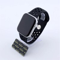 Bandmeister® Armband Silikon Pace darkgray - black für Apple Watch 38/40/41mm