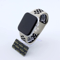 Bandmeister® Armband Silikon Pace champagner - black für Apple Watch 42/44/45mm