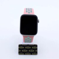 Bandmeister® Armband Silikon Pace pink - turquoise für Apple Watch 38/40/41mm
