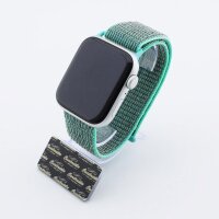 Bandmeister® Armband Flausch Klettverschluss für Apple Watch apricot pink 42/44/45/49mm